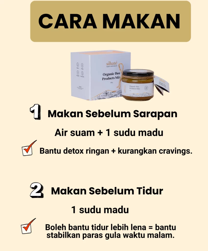 Madu Lebah Asli Sihaté & Organic Bee Product Mix