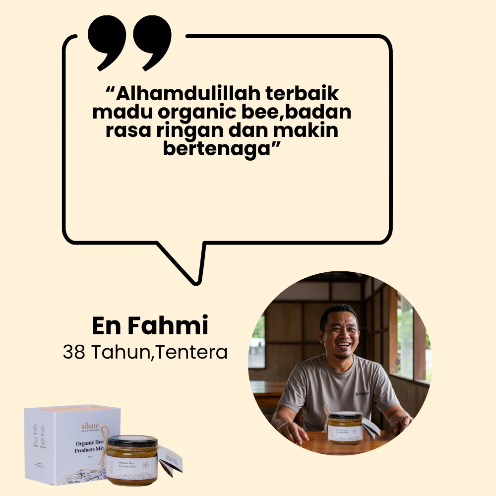 Madu Lebah Asli Sihaté & Organic Bee Product Mix