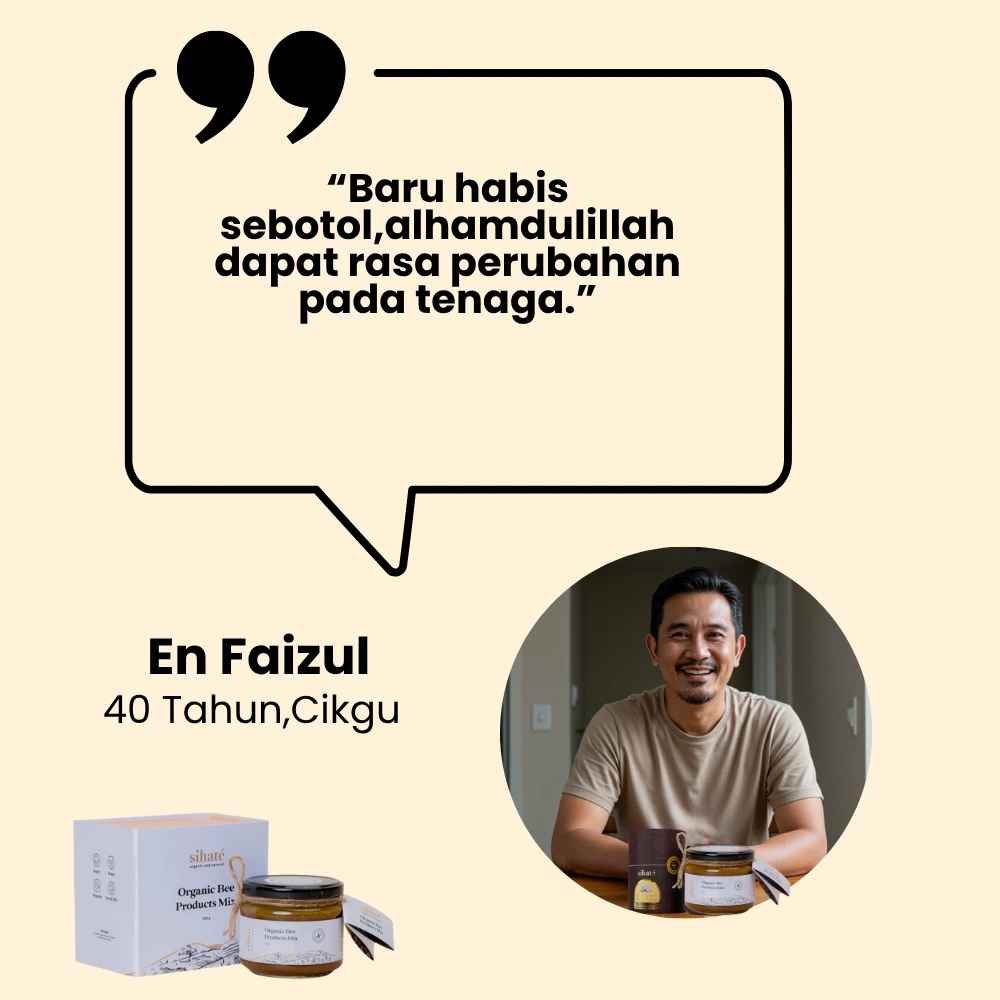 Madu Lebah Asli Sihaté & Organic Bee Product Mix