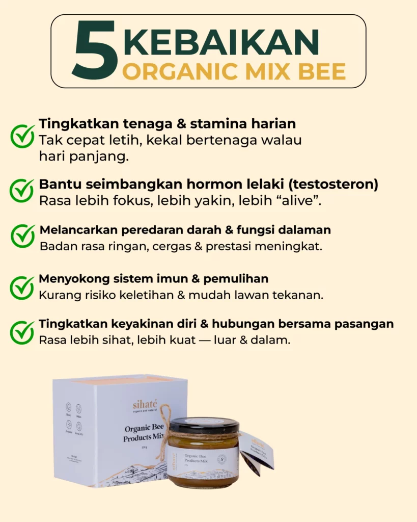 Madu Lebah Asli Sihaté & Organic Bee Product Mix
